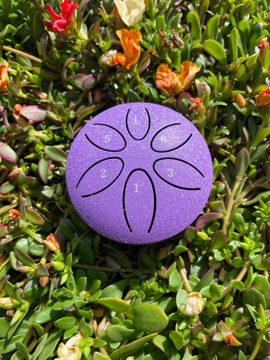 3-Inch 6-Tone Rain Drum Purple