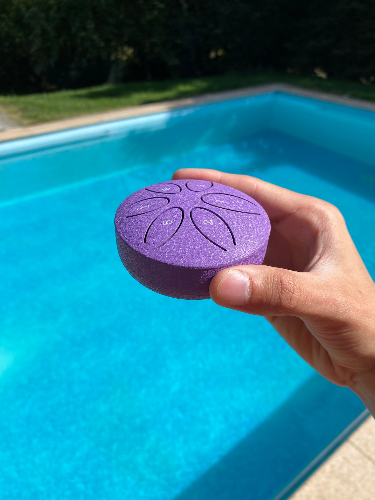 3-Inch 6-Tone Rain Drum Purple