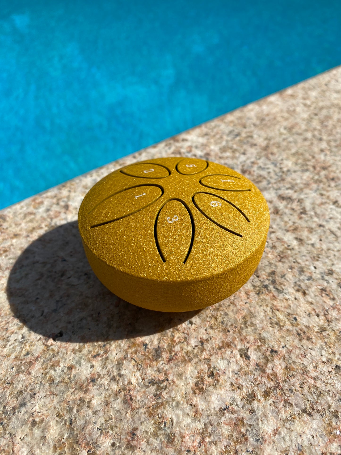 3-Inch 6-Tone Rain Drum Yellow