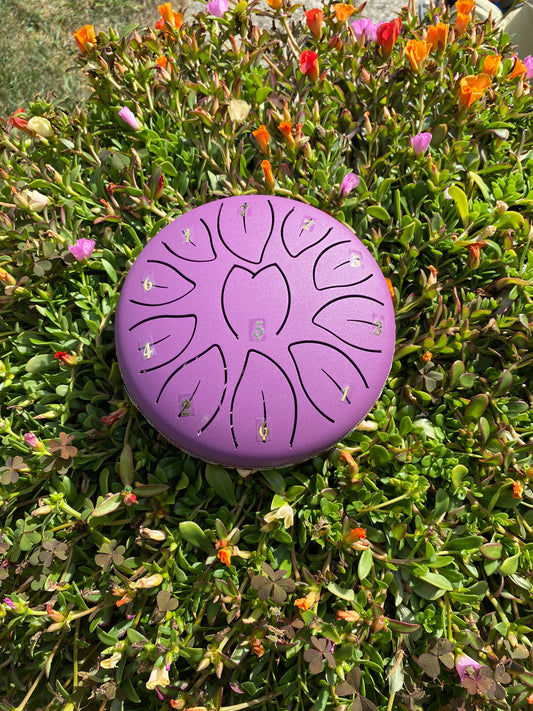 6-Inch 11-Tone Rain Drum Purple