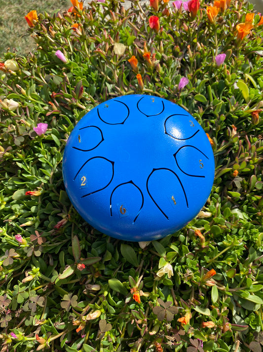 6-Inch 8-Tone Rain Drum Blue