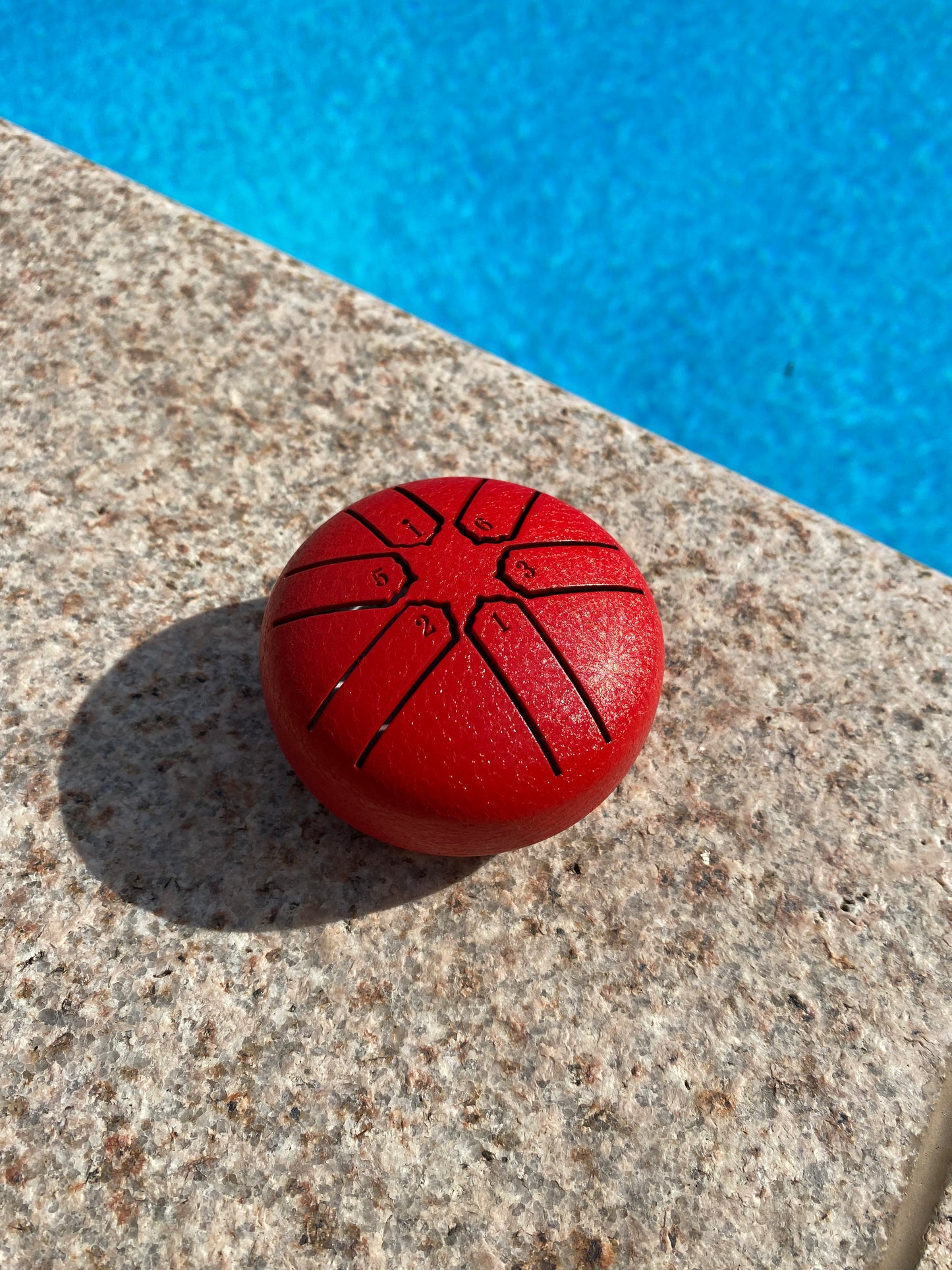 3-Inch 6-Tone Rain Drum Red