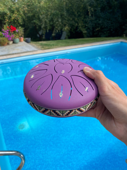 6-Inch 11-Tone Rain Drum Purple