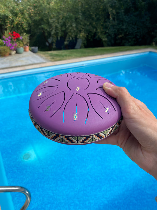 6-Inch 11-Tone Rain Drum Purple