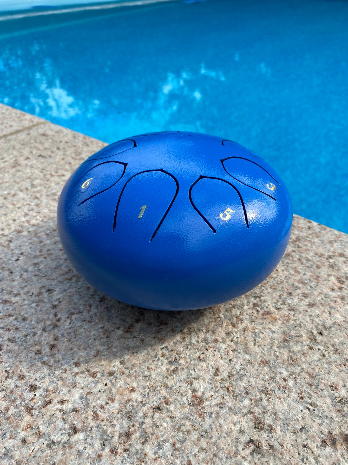 6-Inch 8-Tone Rain Drum Blue