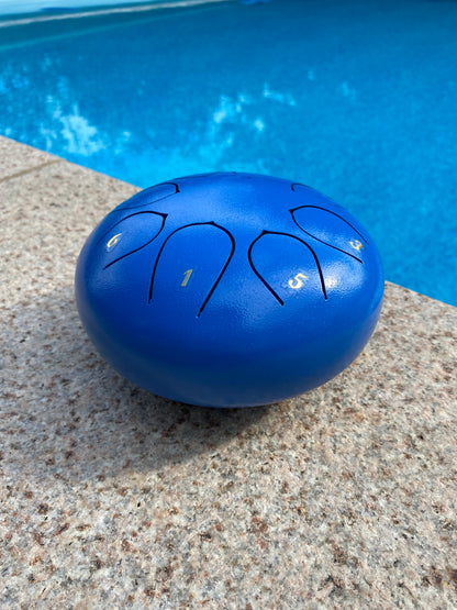 6-Inch 8-Tone Rain Drum Blue